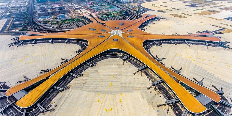 bandara terbesar dan terbaik 6. Bandara Internasional Beijing Daxing (PKX)  
