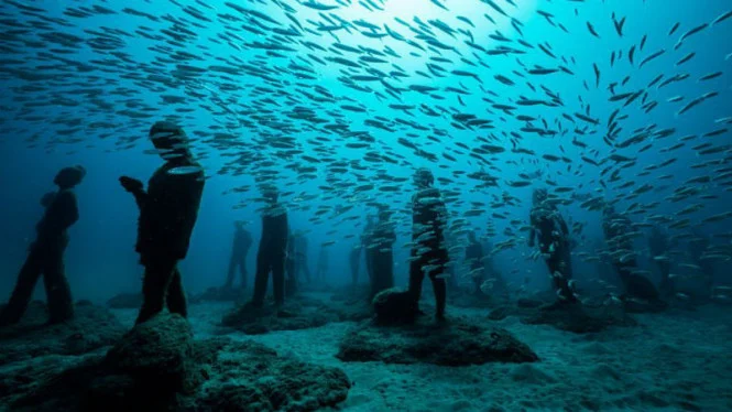 museum bawah laut di dunia Atlantico Lanzarote, Spanyol