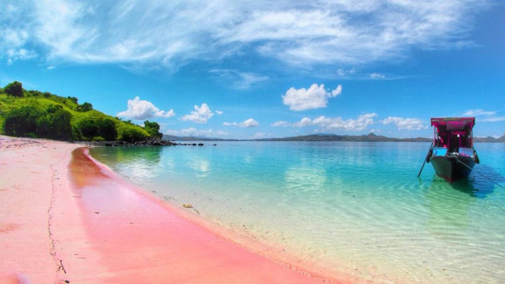 pantai terbaik di Indonesia Pantai Pink