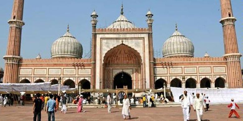 masjid populer di India Masjid Jama, Delhi