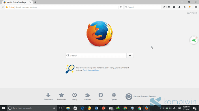 browser terpopuler dan tercepat Mozzila Firefox