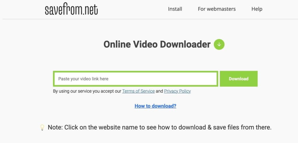 cara download video youtube savefrom.net