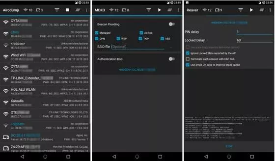 aplikasi pembobol wifi terbaik 7. Hijacker - Reaver for Android