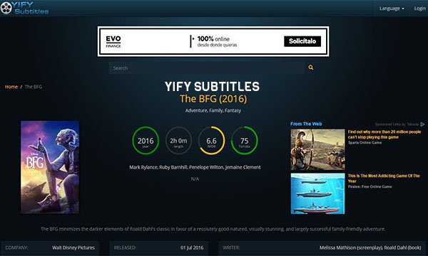 website download subtitle indonesia 1. YiFY Subtitles