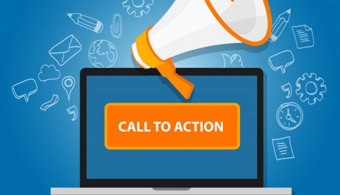 2. Call to Action pada sosial media