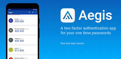 aplikasi alternatif google Authenticator Aegis Authenticator (Android)