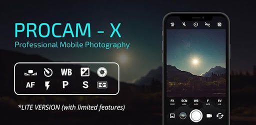 aplikasi kamera terbaik untuk android ProCam X ( HD Camera Pro )
