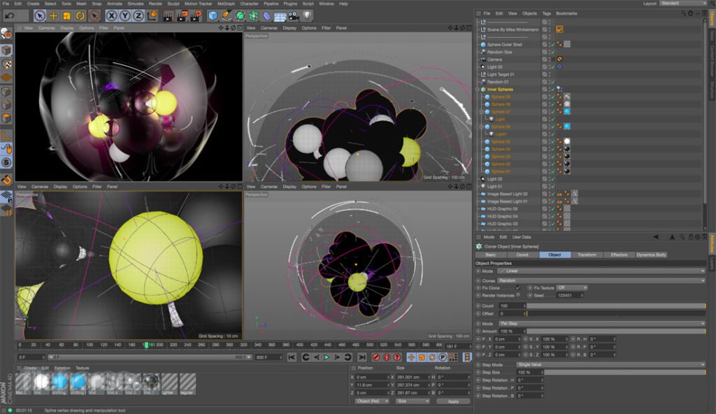 aplikasi pengembangan animasi 3D Cinema 4D