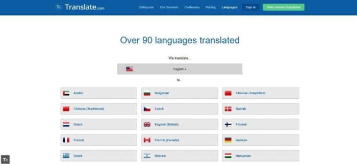 situs translate bahasa terbaik Translate.com