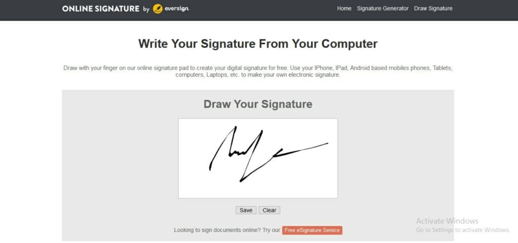 3. Online Signature