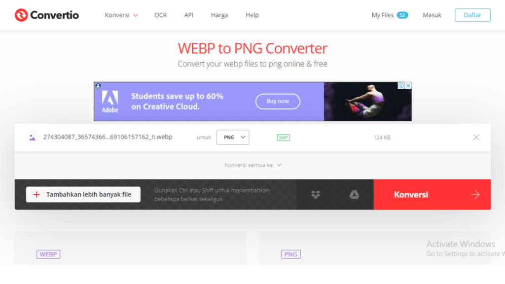 Cara Mengubah File Gambar WEBP ke JPG dan PNG Menggunakan Convertio.co