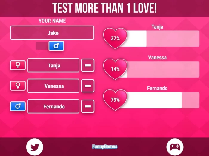 game online love tester