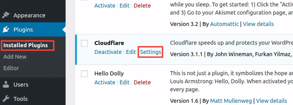 menghubungkan cloudflare ke wordpress
