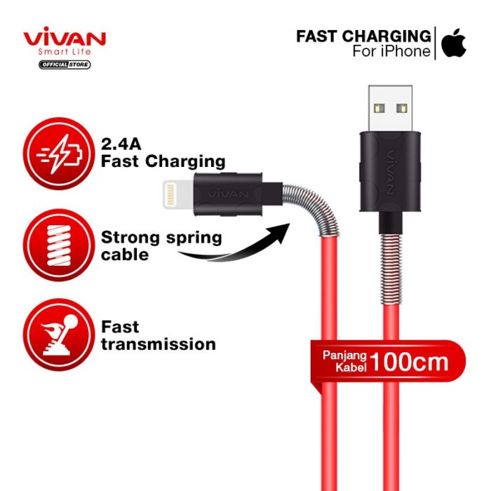 merek kabel charger terbaik Vivan
