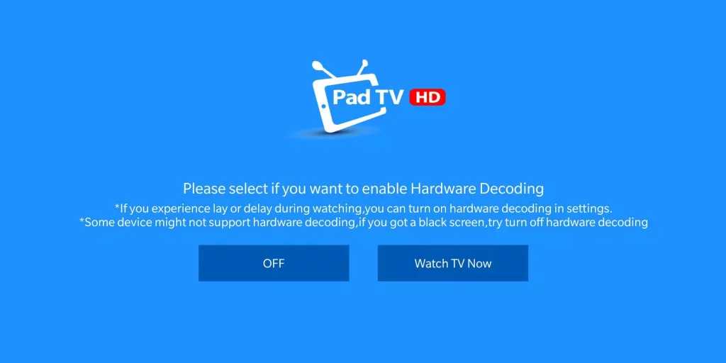 aplikasi televisi android offline PadTV HD