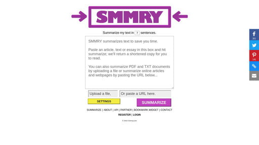 aplikasi merangkum teks online SMMRY