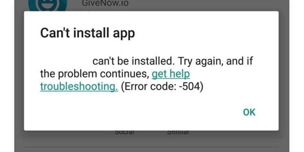 tidak bisa instal aplikasi android