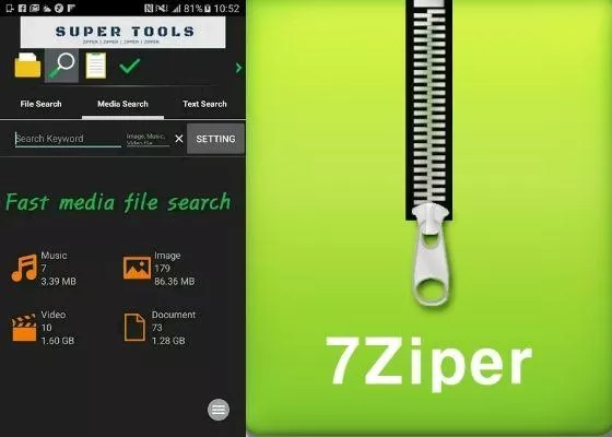 aplikasi rar android 7Zipper 2.0