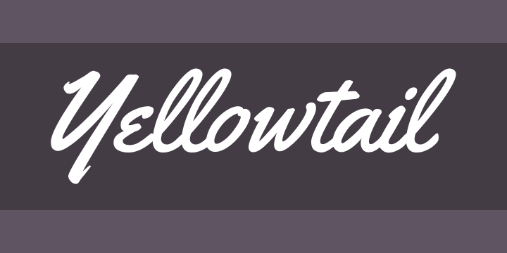 font canva yang bagus Yellowtail