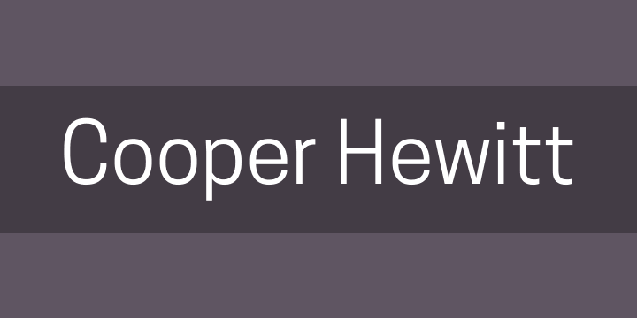 4. Cooper Hewitt Heavy