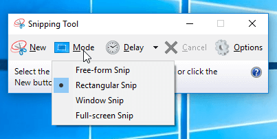 aplikasi screenshot laptop Snipping Tool