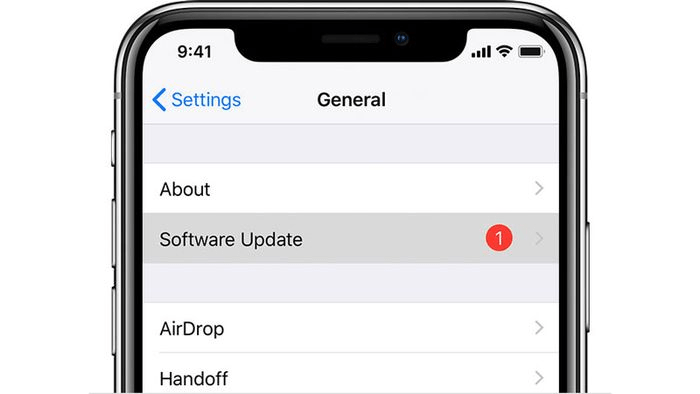 cara update iPhone