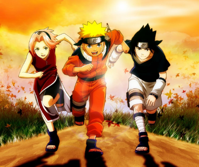 5. Naruto (Naruto, Sasuke, dan Sakura)