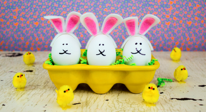 Contoh : Cara Menghias Telur Paskah Seperti Bunny Ear Easter