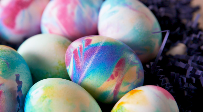 Contoh : Cara Menghias Marble Color Easter Egg