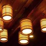 Lampu hias dari bambu