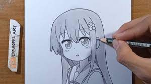 Sketsa gambar anime mudah