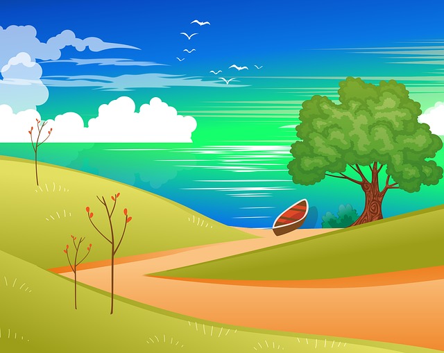 Contoh Gambar Pemandangan Simple Estetik yang Mudah Dibuat