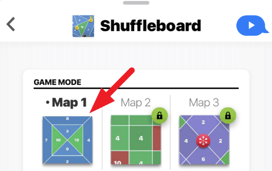 How to Play Shuffleboard iMessage