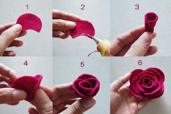 How To Make Flannel Rose Ring