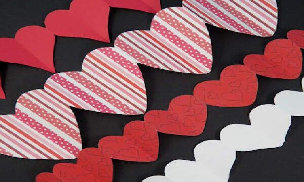 How To Make Paper Heart Chain