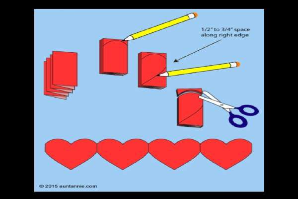 How To Make Paper Heart Chain