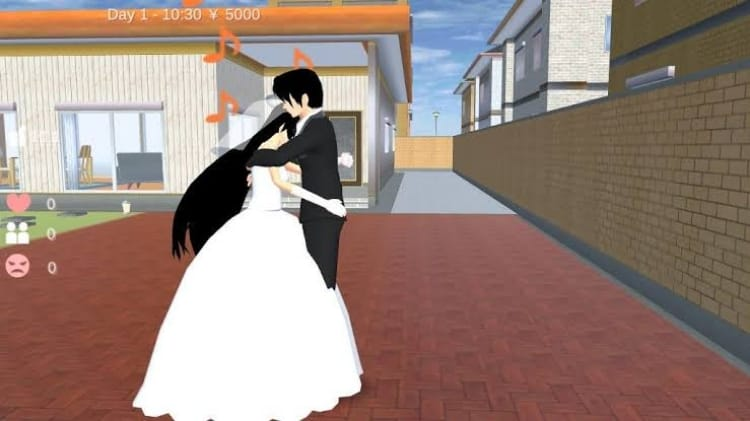 menikah di sakura school simulator