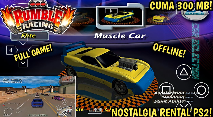 Cara Mudah Main dan Menang Nascar Rumble PSP Untuk Pemula