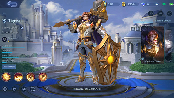 Kisah Hero Tigreal Mobile Legends dan Skill yang Dimiliki