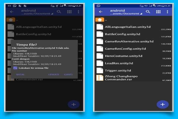 Cara Memasang Script Skin ML 