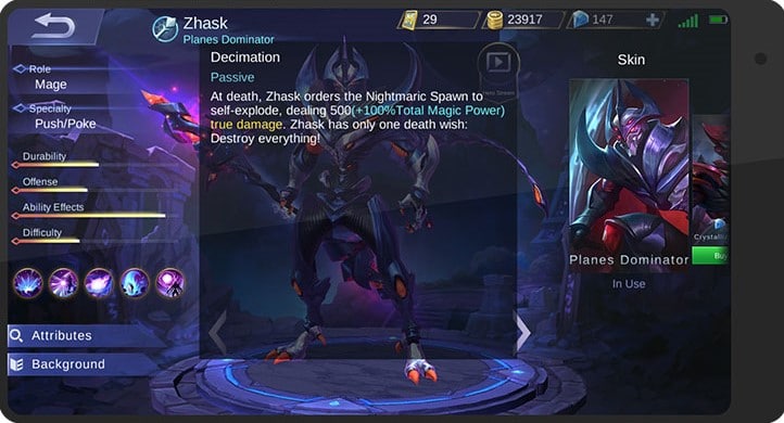 Kelebihan dan Kekurangan Hero Zhask Mobile Legends