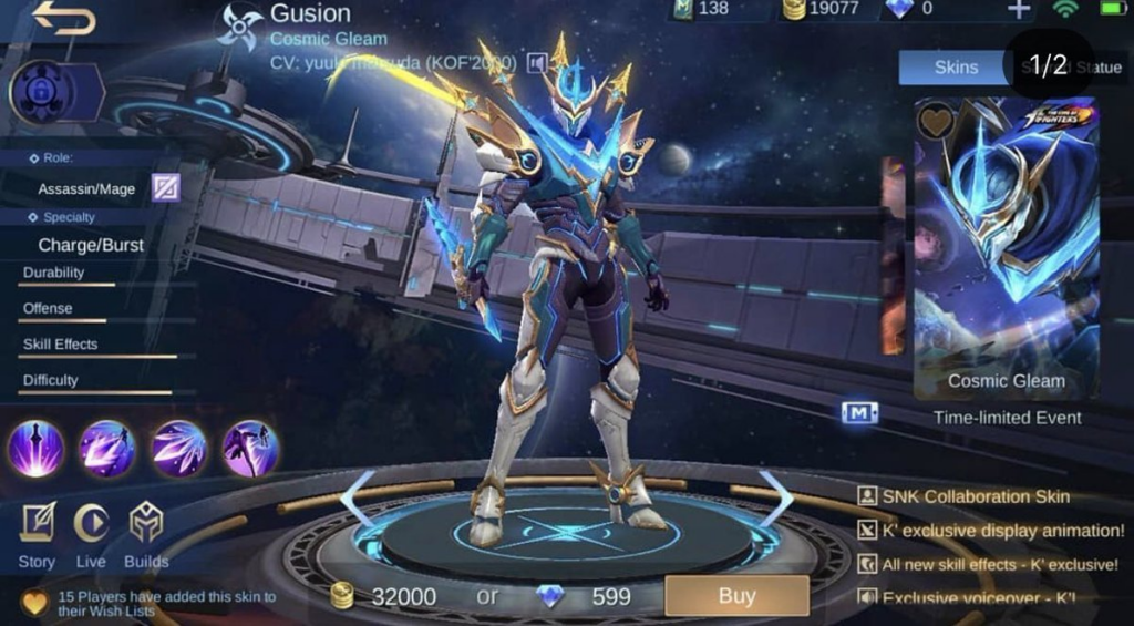 Skin termahal di Mobile Legends