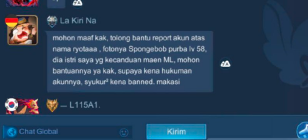 Cara Melihat Pesan Pribadi di Game Mobile Legends